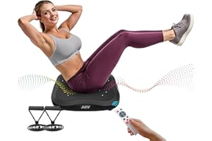 AXV Vibration Plate Exercise Machine Whole Body Workout Vibrate Fitness Platform Lymphatic Drainage Machine for Weight Loss Shaping Toning Wellness Home Gyms Workout