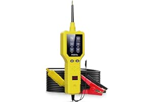 TopDiag P100 Pro 9v-30v Automotive Circuit Tester Power Circuit Probe Kit, 12V 24V AC DC Electrical Digital Voltage Tester Multimeter Component Activation Short Finder with Lights for Cars Trucks