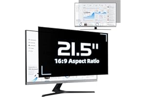 Mamol 21.5 Inch Privacy Filter Monitor Anti-Blue Light Filter, Removable Privacy Screen, Anti Blue Light Anti-Glare Screen Protector for 21.5 Inch 16:9 Privacy Screen Protector