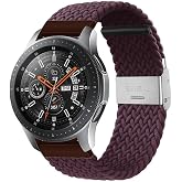 UnDePlus Haylou Solar LS05 Samsung Galaxy Watch Gear S3 3 45mm 46mm ile uyumlu Kordon Metal Klipsli Flexi &Ouml;rg&uuml;