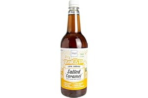 THE SKINNY FOOD CO Skinny Food Co Salted Caramel Syrup Zero Calorie 1L - Sugar Free Coffee Syrups For Tea, Hot Chocolate, Fruit, Baking, Protein Drinks - Vegan-Friendly, Gluten-Free & Fat-Free - Syrups For Coffee Drinks