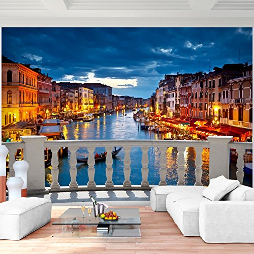 Fototapete Venedig 308 x 220 cm - Vliestapete - Wandtapete - Vlies Phototapete - Wand - Wandbilder XXL - !!! 100% MADE IN GERMANY !!! Runa Tapete 9027010c