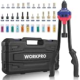 WORKPRO WP200532 400mm INC/MM Ağır Hizmet Kollu Somun Per&ccedil;inleme Tabancası + 185 Adet Per&ccedil;in