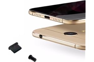 MOELECTRONIX 4X USB 3.1 Typ C Staubschutz SCHWARZ Kopfhörer Kappe Stöpsel Type C passend für Samsung Galaxy S9+ (Plus)