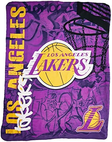Los Angeles Lakers Fleece Throw bLANKET
