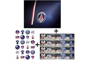 Pack 3 Décorations Comestibles Gateaux A4 PARIS SAINT GERMAIN