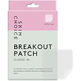 SKIN CHOICE Patches Grains XL Large - Breakout Pimple Patches Classic XL - Invisible Stickers Beads Face, Hydrocolloid Patche