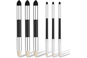 XIHIRCD 6pcs Artist Blending Sponge Pen, Pastel Tool 2 Sizes Double-Headed Blending Stumps for Drawing Detail Blending Sponge Pencil Sketch Pen Brush Rubbing Sponge for School Students Beginners Artists
