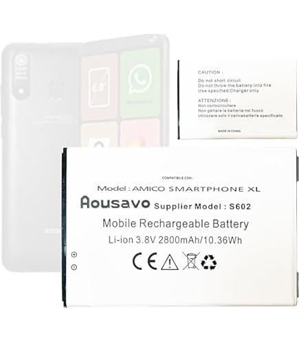 Brondi Batteria Amico Vhbw Batteria Compatibile Con Brondi Amico 2, Amico 2 Diamond Amico Elegant 2 Amico Flip 2 Smartphone Cellulare 1200mah 3 7v Li Ion 93672014 Telefono Brondi