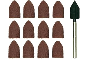 PROXXON 2228987 - Set 10 Papier de Verre conique + Tige Rouille