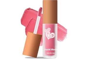 Erinde Velvet Matte Liquid Blush Makeup Lightweight, Breathable Feel, Sheer Flush Of Color, Natural-Looking, Dewy Finish Cream Blush Cheek, Ideal Blusher Gift for Women(#02 Cherry Blossom)