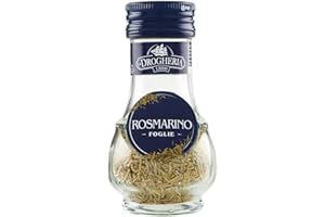 ZEUS PARTY La Drogheria 1880, Linea Vasi Vetro, Rosmarino In Foglie, Per Condire Piatti Della Tradizione Italiana, Sapore Intenso E Caratteristico, Formato Da 15 Gr