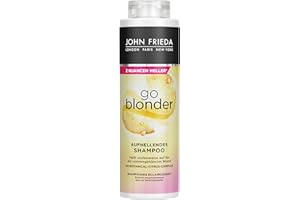 John Frieda Szampon Go Blonder – korzystny rozmiar: 500 ml – rozjaśniający – typ włosów: blond, rozjaśniony – rozmiar gabinetu