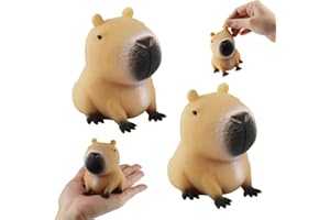VICBOU 2 PCS Giocattoli Antistress Di Capibara, Antistress per Bambini e Adulti, Stress Squeeze Toy, Simpatici Giocattoli Antistress Di Capibara Per Bambini E Adulti