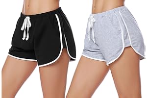 iClosam Pantaloncini Donna Sportivi in Cotone Pantaloni Corti Estivi da Donna con Tasche Pantaloncini da Pigiama Donna Confortevole Shorts Donna per Yoga Jogging Sport S-XXL