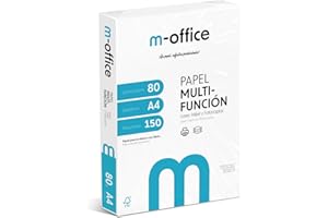 OFITURIA Pack Folios A4 80gr, paquet de 150 feuilles, papier multifonction pour imprimante jet d'encre et laser, feuilles A4 210 x 297 mm idéal pour le bureau et la maison · m-office (150 feuilles)