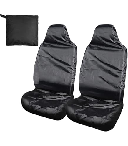 Coprisedili Auto Anteriori Universali - Impermeabili Oxford 500D, Nero, Per Officina E Famiglia - Foto 7