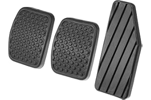 A ABSOPRO Embrague Freno Pedal Cubierta Gas Pedal Almohadilla para Suzuki - 3 Uds Negro