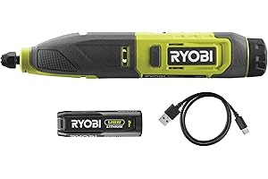 RYOBI - Ciseaux à bois 4V - Câble USB C - 1 batterie 2,0 Ah - Livrés avec 3 gouges - RPC4-120G