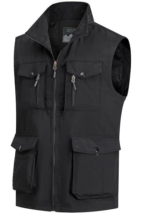 Gilet Multitasche Uomo Smanicato Myday Pesca Lavoro Trekking Col. Grigio Tg. M - Foto 5