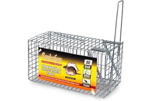 Sandokan Trappola per Topi Dispositivo in Metallo Cattura Senza Ferire l'Animale Pronta all'uso Anti Roditori e Animali Selvatici