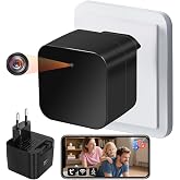 UYIKOO WiFi Spy Camera 5G, Mini Wireless Hidden Camera, USB Spy Cameras Charger 1080P HD 1080P HD Micro Indoor Surveillance C