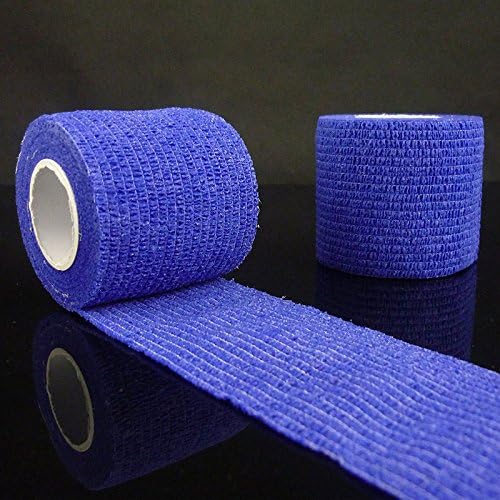 WeterCos(TM) New Self Adhesive Ankle Finger Muscles Care Elastic Medical Bandage Gauze Tape Sports Wrist Support B2Cshop(Blue 3 )