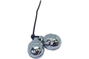 GB FALCONRY SUPPLIES Falconry Diamond Cut Lahore Nickel plated Bells (pairs)(size 7)