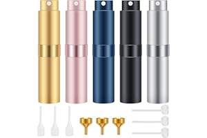 hanmir Parfümzerstäuber, 5 Stück 8ml Parfümzerstäuber Nachfüllbar Zerstäuber Parfüm Mini Portable Sprühflasche für Taschenzerstäuber
