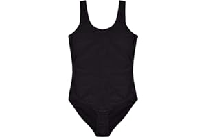 Unitex Girls Plain Black Superior Stretch Swimsuit Ages 6 to 13 Years S M L