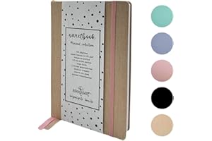 SWEET SWEET Sweet Cuaderno Punteado A5 Notebook - Libreta A5 Bullet Dotted Journal Puntos de Tapa Dura de Tela - 220 Páginas 120gsm Papel para Organización, Notas, Planificación, Estudio, Viajes, Diario (Arena)