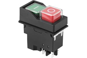 FSTTRE For Belle Minimix 150 110V 110 Mini 140 Min Mix 140 Replacement Switch 240V IP55 Rated On/Off Power Switch with Brake Function for Electric Cement Mixers Double Pole Cutoff Safety