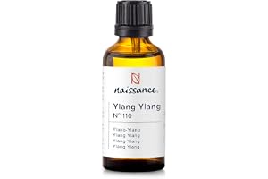 Naissance Ylang Ylang Eterisk Olja (nr. 110) 50 ml – Ren, Naturlig, Grymdig fri, ångdiserad och Outspädd – För Användning i A