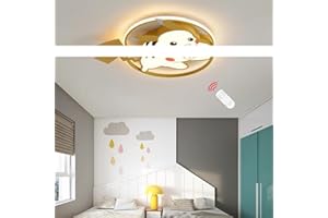 SAIVITT LED Deckenleuchte Kreativ Kinderzimmer Leuchte mit Fernbedienung, Cartoon-Design Modern Deckenlampe Kinder Schlafzimmer Dimmbar Deckenlampe, Ø50CM, Babyzimmer Innendekoration Wandleuchte, 39W, 2730LM