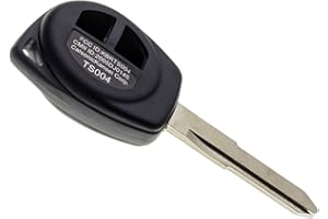 JONGO - Guscio Chiave con Lama Compatibile con Opel Agila, Suzuki Alto, Grand Vitara, Ignis, Jimny, Splash, Swift, SX4 et Wagon R | Custodia Chiave Plip Macchina Telecomando 2 Pulsanti