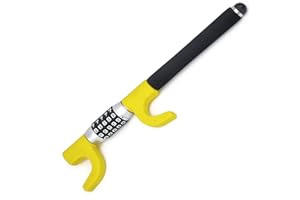 KRASER KR940B Antifurto Auto con Codice Massima Sicurezza, Blocca Sterzo Giallo Più Visibile e Deterrente, Robusto Blocca Volante con Martello Emergenza, Bloccasterzo Universale Automobile Camper