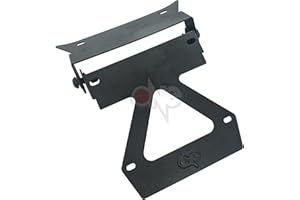 one by Camamoto Kennzeichenhalter kompatibel mit MBK/Booster/Yamaha bws coleour schwarz aus solidem und lasergeschnittenem Material