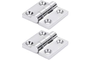 9Tong Bisagra de puerta de acero inoxidable bisagras de gabinete pulidas espejo para barco marino SUS316 50 mm x 50 mm 2pcs