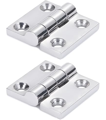 Ganter Normelemente GN 237.3 NI 60 60 A GS scharnier voor zware lasten roestvrij staal NI, zilver, 60x60mm