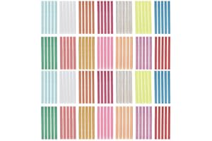 KEILEOHO 280 PCS 7mm x 100mm Colored Hot Glue Gun Sticks, 14 Color Mini Hot Melt Glue Gun Sticks, colorful Glue Sticks for DIY Craft
