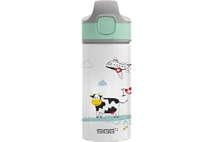 ‎SIGG Sigg - Alu Trinkflasche Kinder - Wasserflasche - Made In Switzerland - Mit Trinkhalm - Auslaufsicher - Federleicht - BPA-frei - ClimatePartner Zertifiziert - Schule & Sport - 0,4L