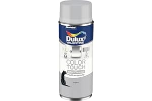 Dulux Valentine Peinture Intérieure et Extérieure Aérosol Color Touch Effet - Argent Effet Chrome - 400ml