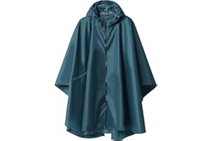 Imperméable Poncho avec Capuche Zip pour Adulte