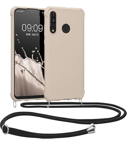 Vauki Handyband Hülle Für Huawei P30 Pro – Mit Umhängeband, Stoßfest, Weiches Silikon, In Schwarz