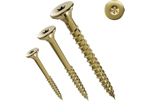 Jet-Fast Premium Universalschrauben 3,0 x 20 mm, 1000 Stück, Duo-Senkkopf, Selbstbohrspitze, Vollgewinde, Torx, Gelb Verzinkt, Holzschrauben, Spanplattenschrauben, Cut-Spitze, German Quality