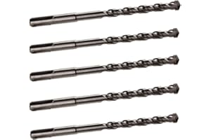 RENNIE TOOL COMPANY Confezione da 5 punte per trapano SDS da 8 mm x 210 mm di lunghezza, con punta in carburo di tungsteno, per pietra, calcestruzzo, mattoni