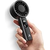 Aecooly G&uuml;&ccedil;l&uuml; Taşınabilir Fan, G&uuml;&ccedil;l&uuml; El Fan, USB Şarj Edilebilir [10H Maksimum Soğutma S&uuml;resi], Mini Kişisel Pille &Ccedil;alışan, S