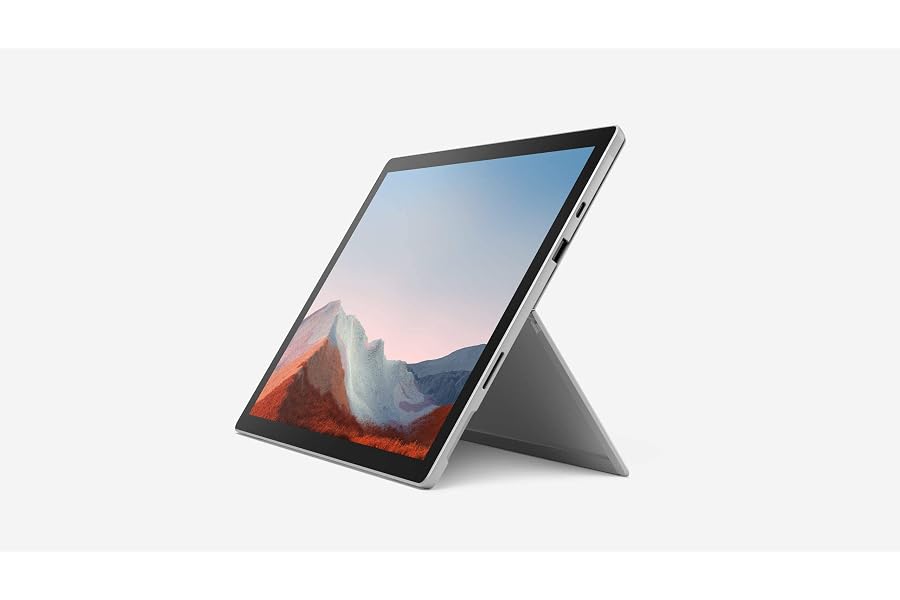 Microsoft 2021 Surface Pro 7+ LTE mit Intel Core i5 (12,3-zoll, 8GB RAM, 256GB SSD) Platin (Generalüberholt)