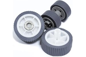 YANZEO® Juego de rodillos para escáner Fujitsu ScanSnap iX500, iX500 Deluxe Partes Nº: PA03656-0001 PA03656-0002