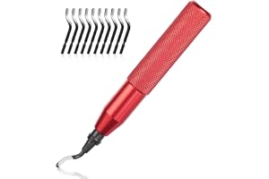 Flintronic Tool Cutter, 1 Plastic Handle with 11 Blades HSS 360° Rotary Plastic Blades for 3D Push Tube, Plastic, Aluminum, C